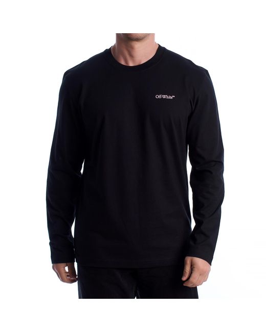 Off-White c/o Virgil Abloh Blue Vanish Arrow Long Sleeve T-Shirt 44Mab086G5J0081030 for men