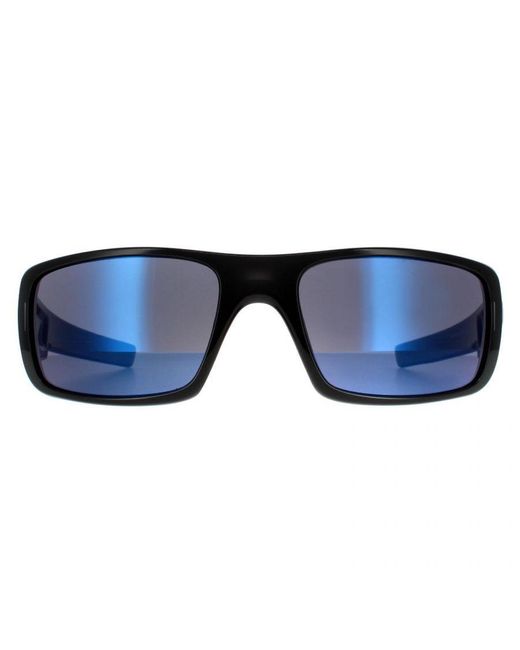 Oakley Blue Wrap Ink Ice Iridium Sunglasses for men