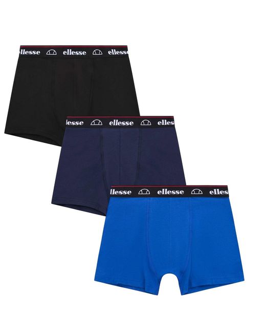 Ellesse Blue Muxel885 Boxer Shorts (Pack Of 3) for men
