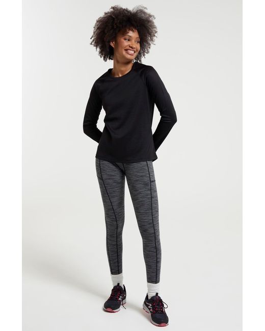 Mountain Warehouse Black 'Endurance' Top Sun Protection Breathable Sports Tee