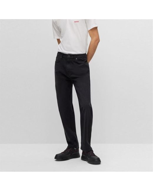 HUGO Black Five Pocket Design Slim Fit Jeans for men