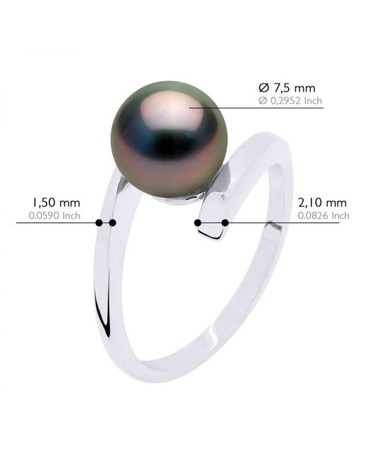 Ateliers Saint Germain Black Ring Prestige 925 Rhodium Plated