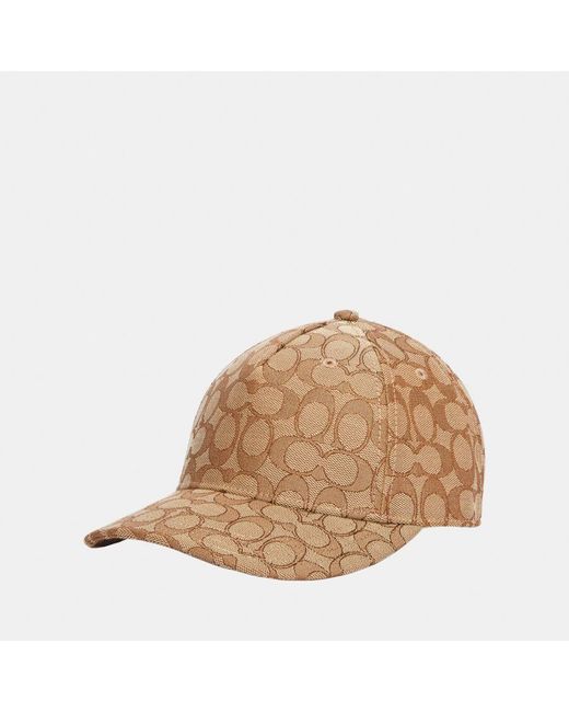 COACH Natural Signature C Jacquard Baseball Hat for men