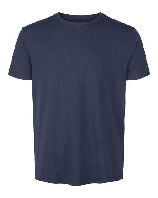 Panos Emporio Blue Bamboo Cotton Blend T-Shirt for men