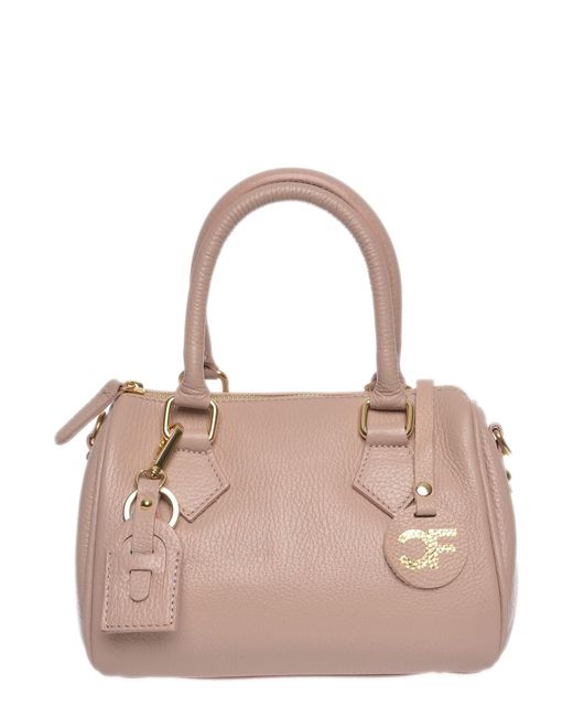 Carla Ferreri Pink Rindsledertasche