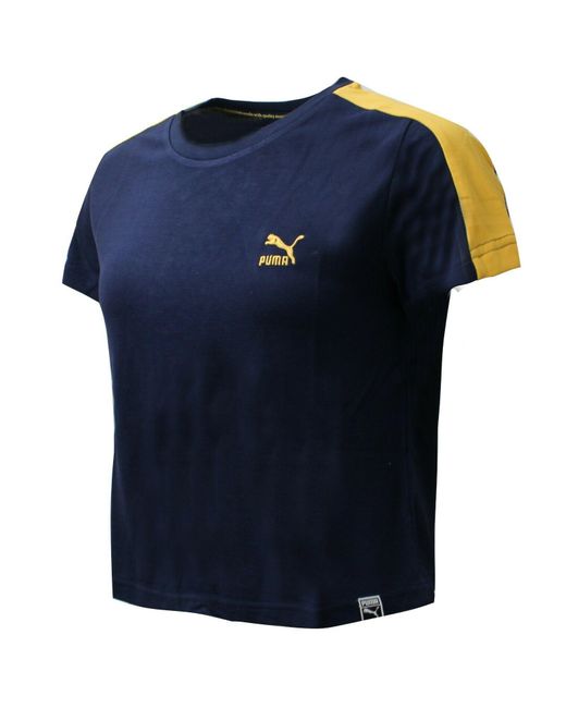 PUMA Blue Classics Structured Tee T-Shirt Top 575065 49 A16C