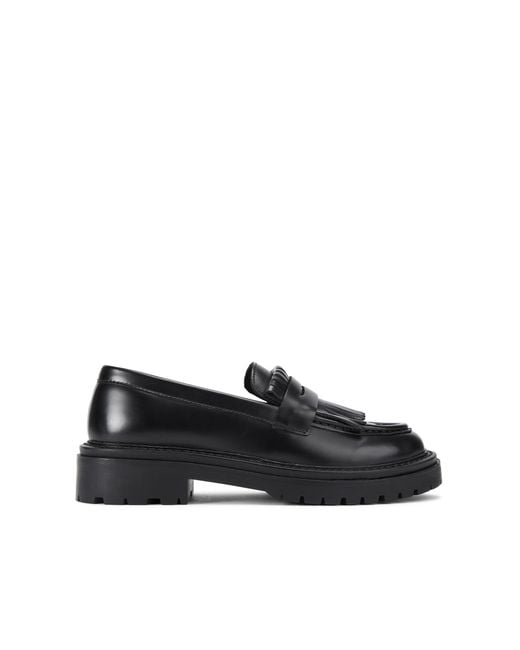 KG by Kurt Geiger Black Leather Marty Loafers