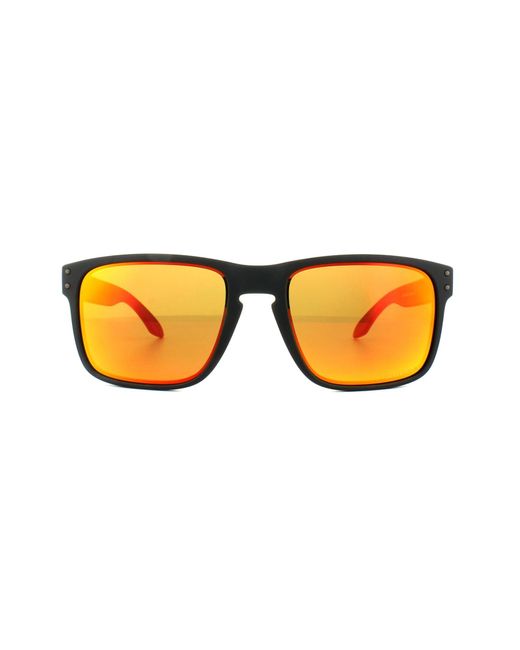 Oakley Brown Sunglasses Holbrook Oo9102-E2 Matt Prizm Ruby