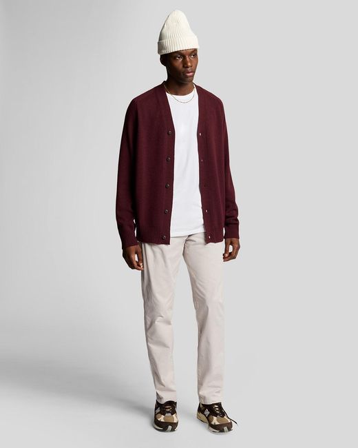 Lyle & Scott Red Five Pockets Chino for men