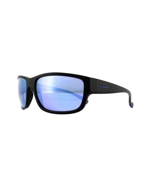 Arnette Blue Sunglasses Bushwick 4256 01/22 Matte Dark Mirror Water for men