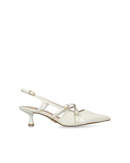 Steve Madden White Lindale Heels