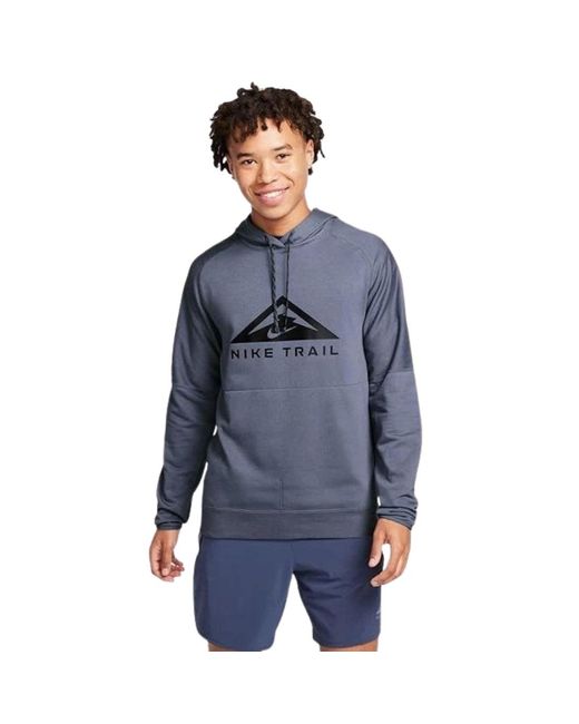 Nike Blue Trail Magic Hour Hoodie Cotton for men