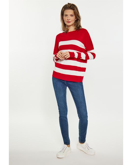 Usha Jumper Rood Wit in het Red