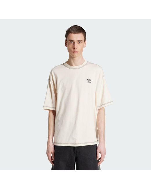 Adidas Originals Natural Trefoil Essentials Tee for men
