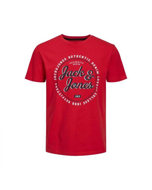 Jack & Jones Blue Casual T-Shirts O-Neck Short Sleeve 3 Multi Pack for men