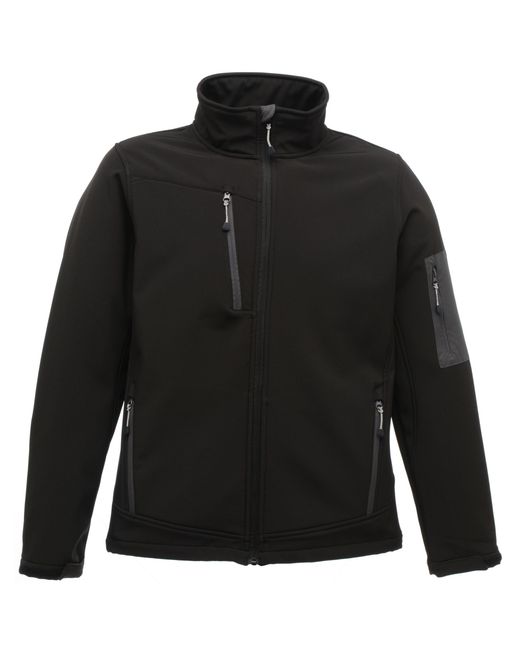 Regatta Black Standout Arcola 3 Layer Softshell Jacket (Waterproof And Breathable) Seal) for men