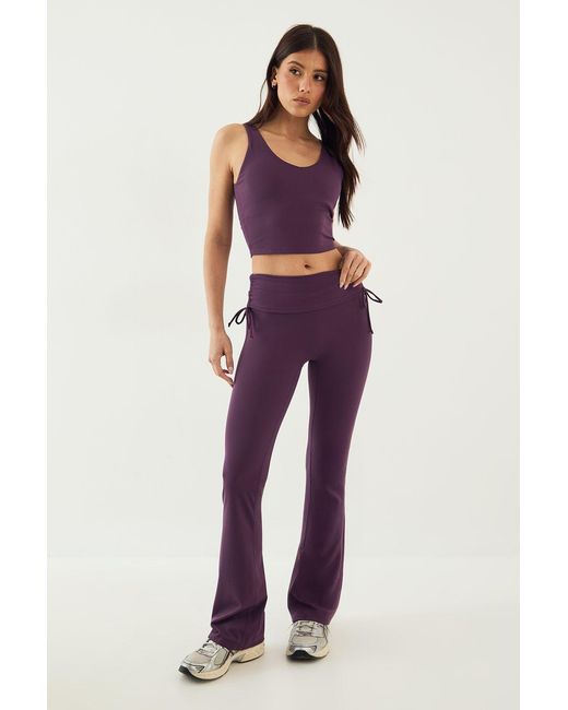 DSGN Studio Sculpt Ruched Side Flared Legging