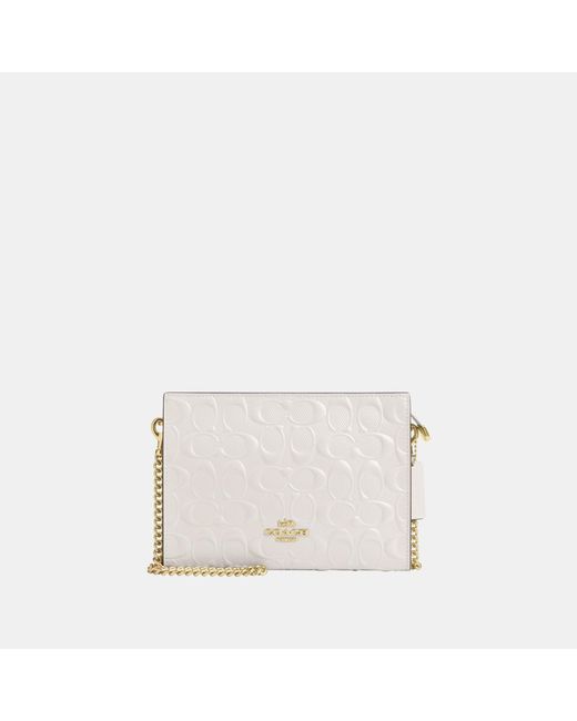 COACH White Slim Crossbody