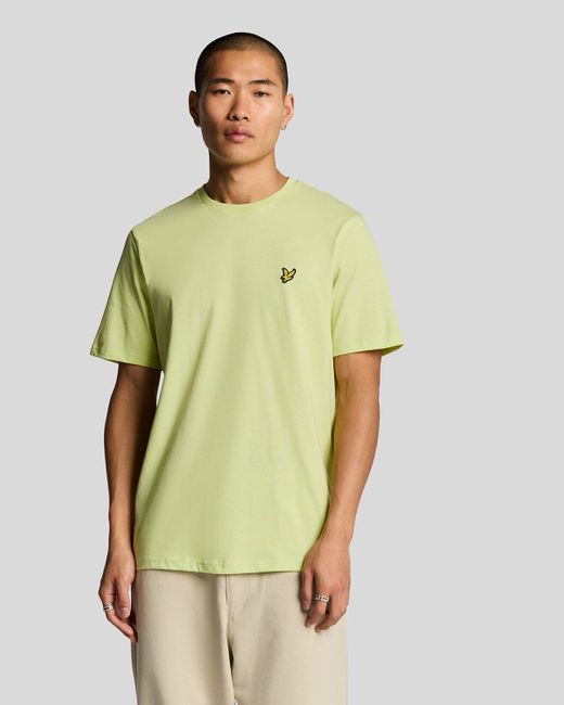 Lyle & Scott Green Cotton Crew Neck T-Shirt for men