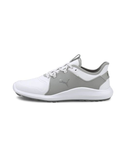 PUMA White Ignite Fasten8 Pro Golf Shoes Trainers for men