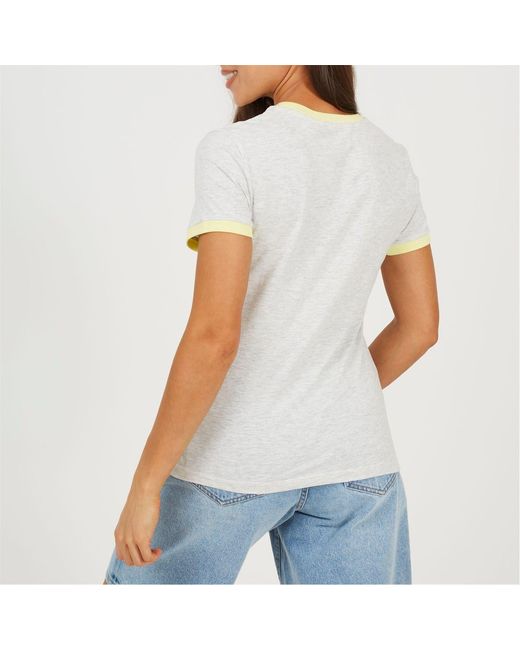Brave Soul White Camper Ringer T-Shirt