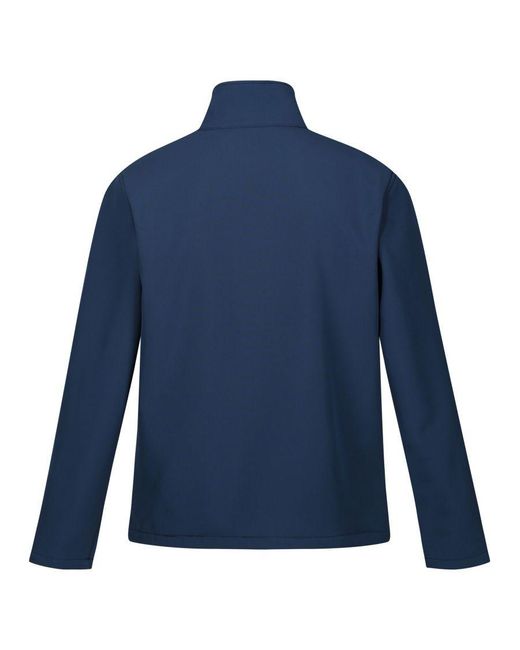 Regatta Blue Cera V Wind Resistant Soft Shell Jacket (Moonlight Denim/Danger) for men