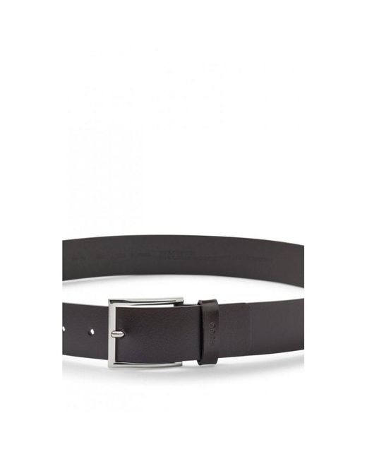 HUGO Brown Giaspo Sz40 Leather Belt