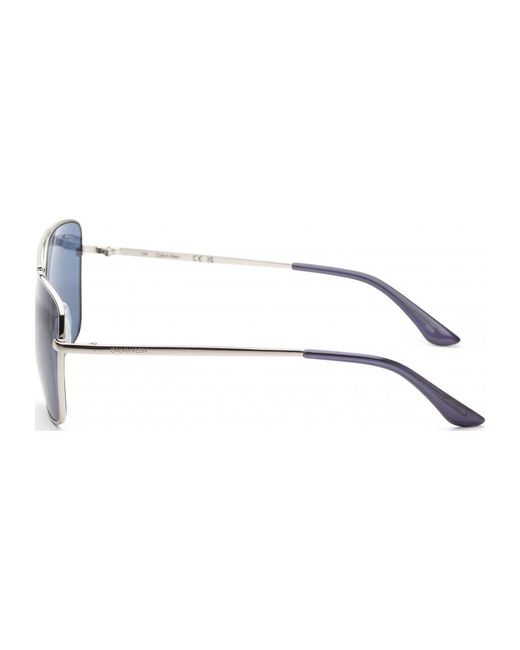 Calvin Klein Blue 57Mm Sunglasses Ck19136Sn-045
