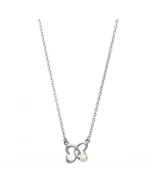 Orphelia Metallic 'Lili' 925 Sterling Chain With Pendant