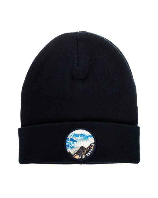 John Frank Blue Hemmed Hat Jfbn18W01 for men
