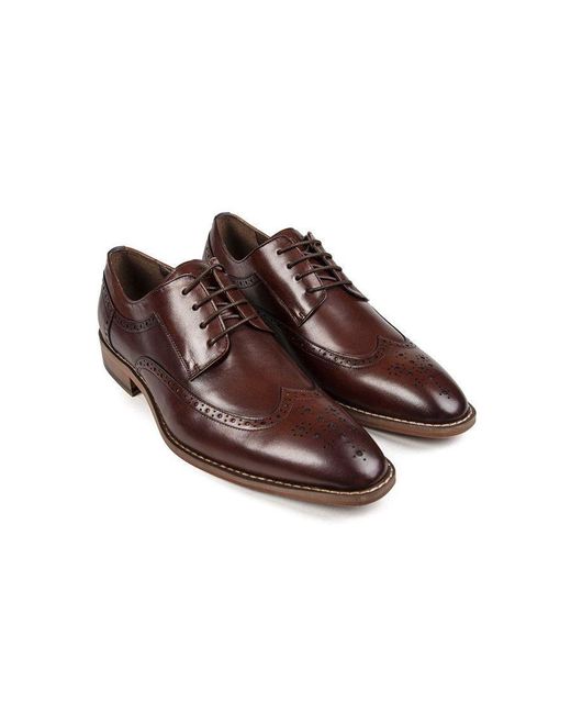 Sole Brown Aster Brogue Shoes for men