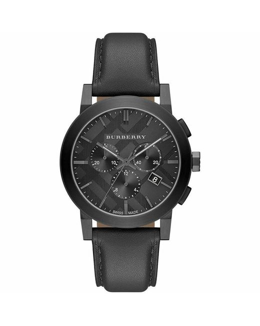 Burberry Black Bu9364 The City Chronograph Watch for men