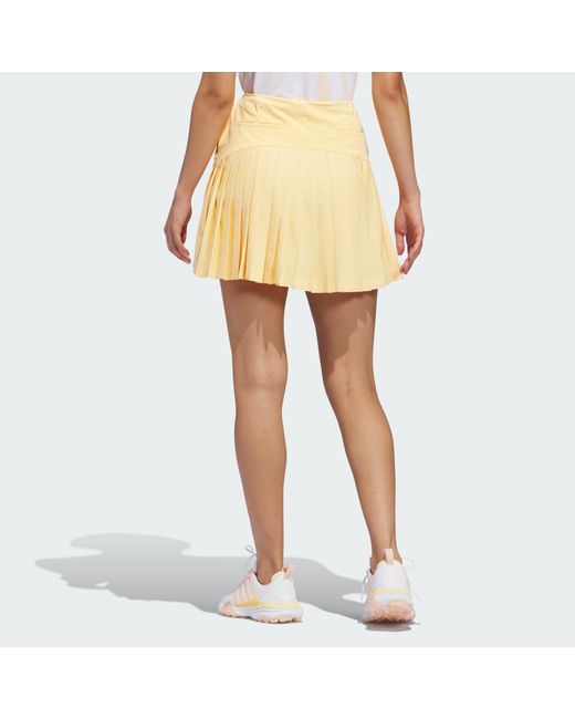 Adidas Originals Yellow Ultimate365 Tour Pleated Skort