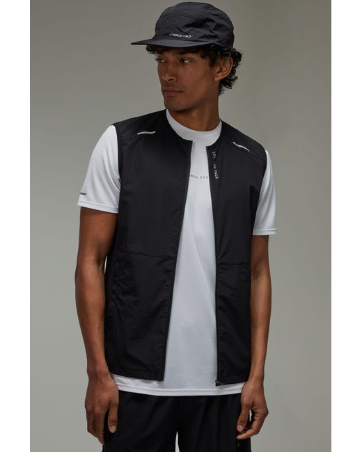 BoohooMAN Black Common Pace Running Lightweight Gilet for men