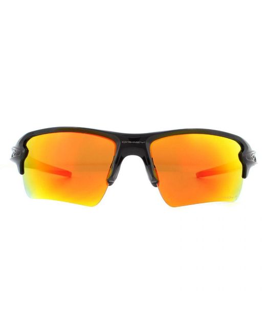 Oakley Orange Sunglasses Flak 2.0 Xl Oo9188-F6 Polished Prizm Ruby Polarized for men