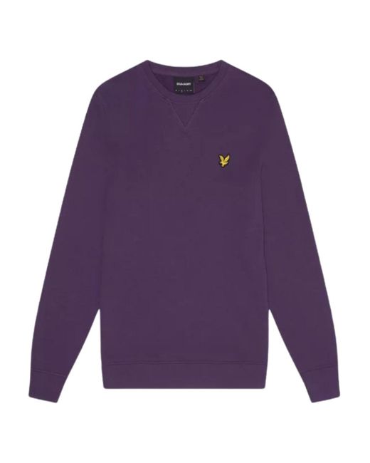 Lyle & Scott Purple Branded Pull-Over Sweatshirt for men