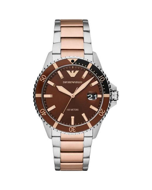 Emporio Armani Metallic Classic Steel Timepiece For for men