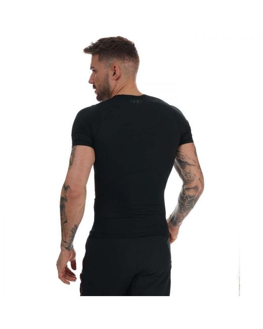 Under Armour Black Ua Rush Heatgear 2.0 Compression T-Shirt for men