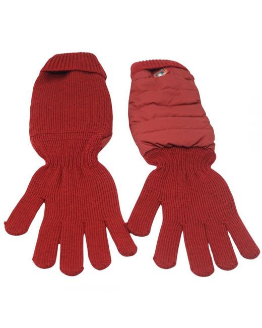 Parajumpers Red Puffer Gloves Rio