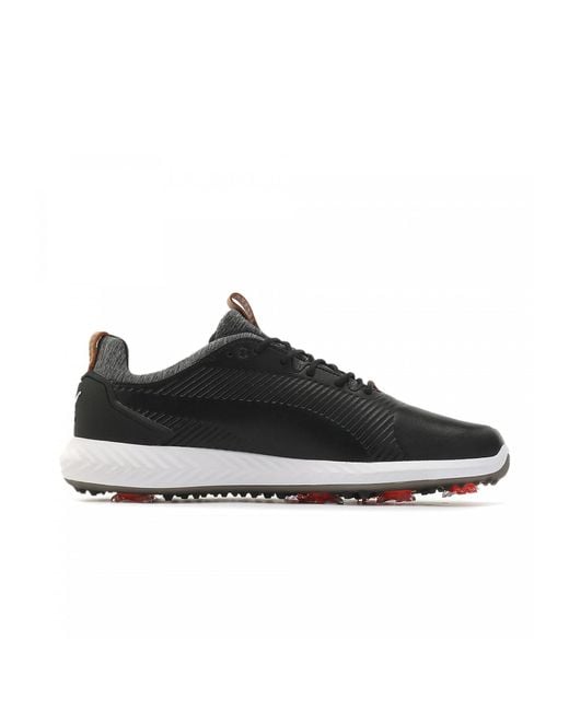 PUMA Power Adapt 2.0 Golf Lace-up Zwart Glad Leer Trainers 190581 02 in het Black voor heren