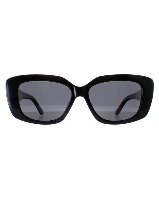 Montana Black Rectangle Shiny Smoke Polarized Mp56