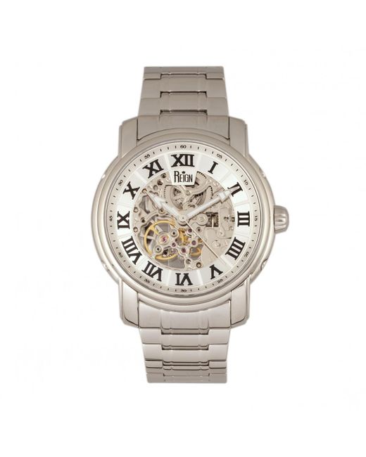 Reign Metallic Kahn Automatic Skeleton Bracelet Watch for men