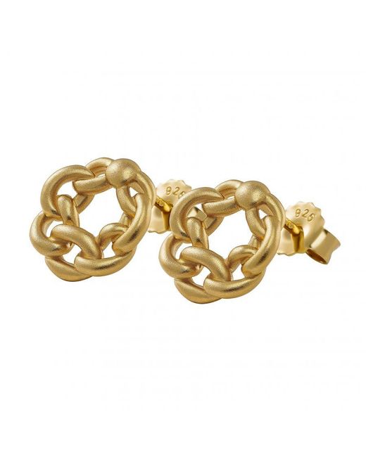 Orphelia Metallic 'Estelle' 925 Sterling Stud Earrings