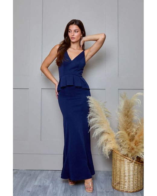 Chi Chi London Blue Chi Chi Tasmin Dress