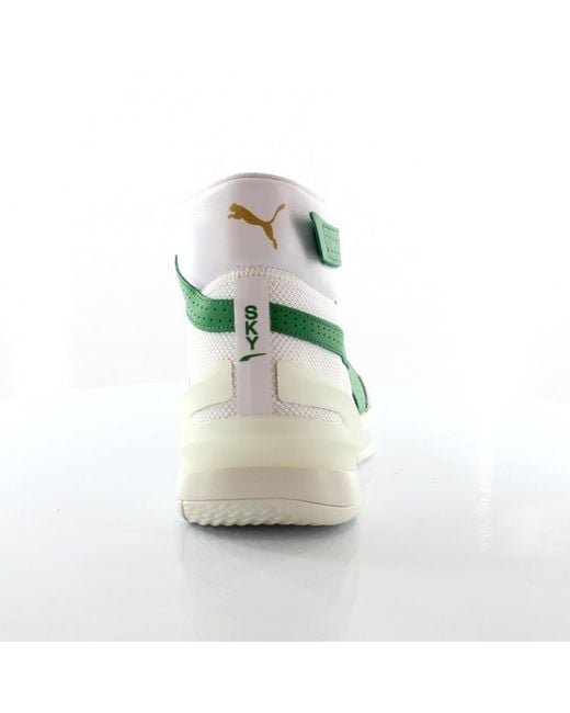 PUMA Green Sky Modern Hi Lace Up Trainers Basketball Shoes 194042 02 for men