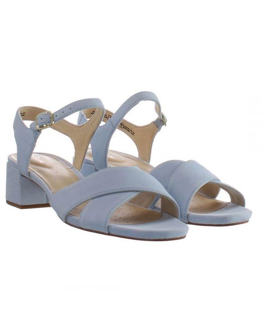 Clarks Blue Sheer35 Sandals Leather