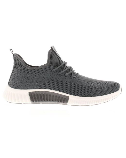 Crosshatch Black Trainers Rideout for men