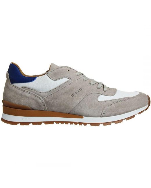 Hackett Gray Cosworth Beige Trainers for men