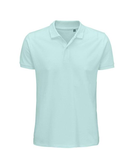 Sol's Blue Planet Pique Organic Polo Shirt (Arctic) for men