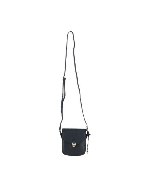Ashwood Leather Blue Elegant Crossbody Bag With Twist Lock